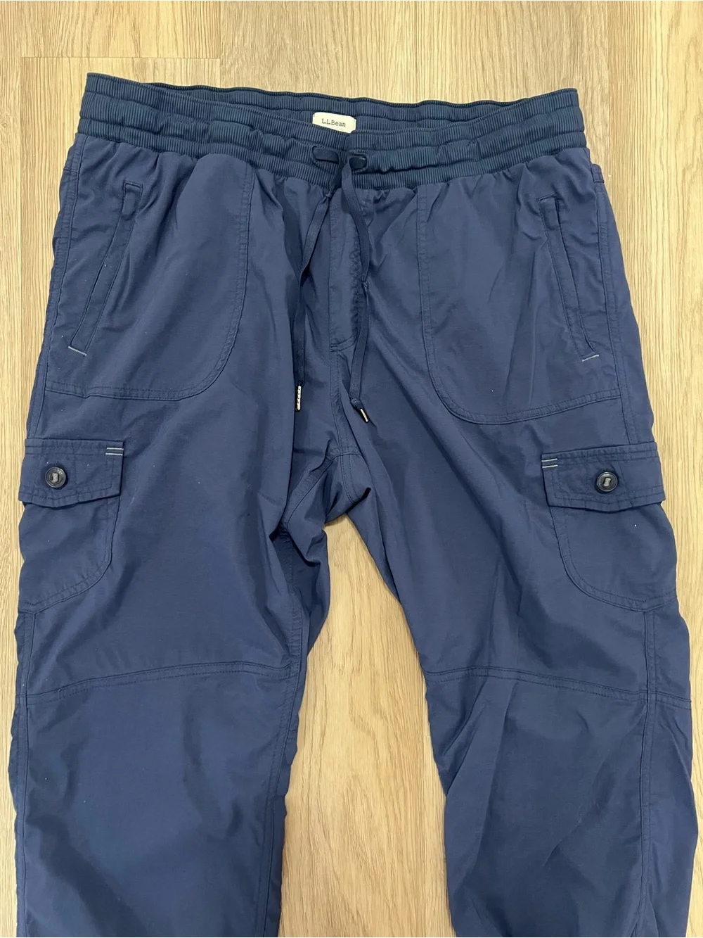 L.L. Bean Vista Camp Ripstop Navy Hiking Pants Size XL Style 292741